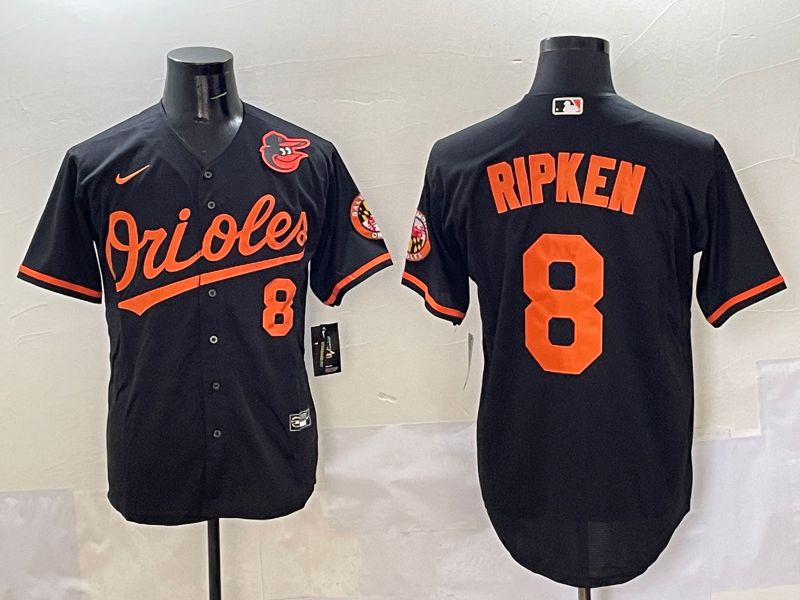 Men Baltimore Orioles 8 Ripken Black Game 2025 Nike MLB Jersey style 5099